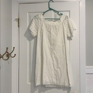 Old navy white eyelet dress size medium
